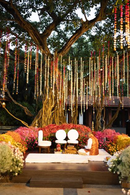 Stage and Ceiling — Wedding decor — Alila Diwa Goa